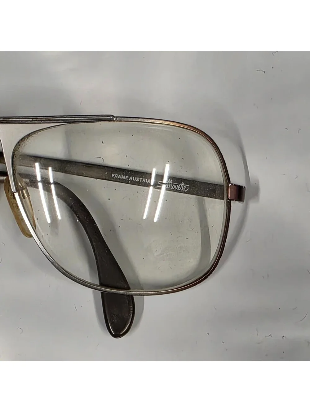 SILHOUETTE © Mod. 318 – Vintage Metal Eyeglass Frame, Austria 80s